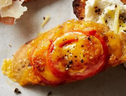 Tomato-Cheddar Cheese Toast